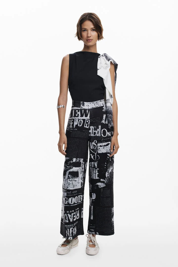 DESIGUAL. Mono combinado periódico