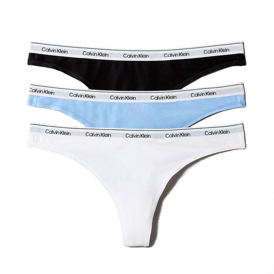 CALVIN KLEIN. Pack de 3 tangas con logo.