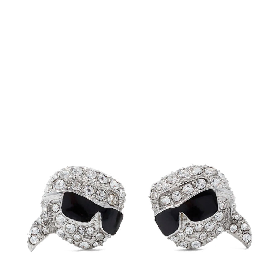 KARL LAGERFELD. Pendientes con colgante Ikon Pavé Karl.